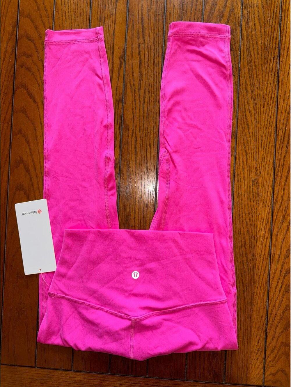 Lululemon Align High Rise 23” Double Lined, Sonic Pink Size 4 NWT